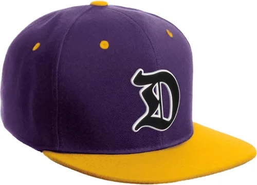 Vista 138 de Daxton Gorra clásica con visera de billete plano con letras del alfabeto inglés antiguo de la A a la Z