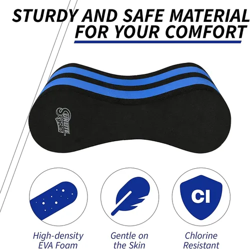 Vista 3 de Sunlite Sports Boya de tracción EVA de 5 capas para piernas - Ayuda para entrenamiento en piscina, soporte para piernas y caderas para adultos