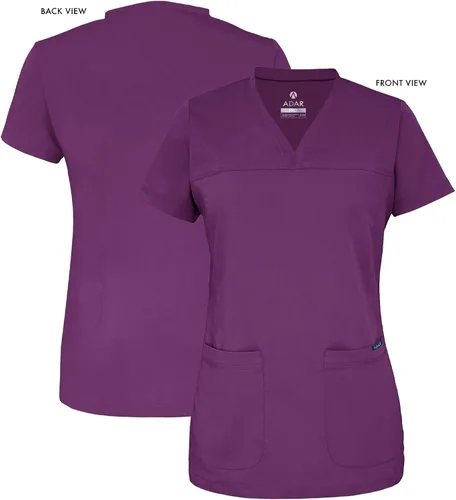 Vista 5 de Adar Pro - Ropa quirúrgica para mujer, camisa con cuello en V
