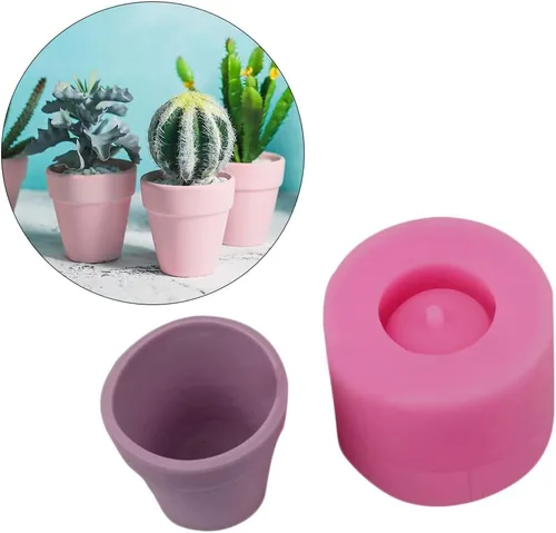 Vista 5 de Molde de maceta para suculentas, Molde de silicona con forma de soporte de planta 3D, Moldes de silicona DIY, Moldes de maceta, Molde de maceta