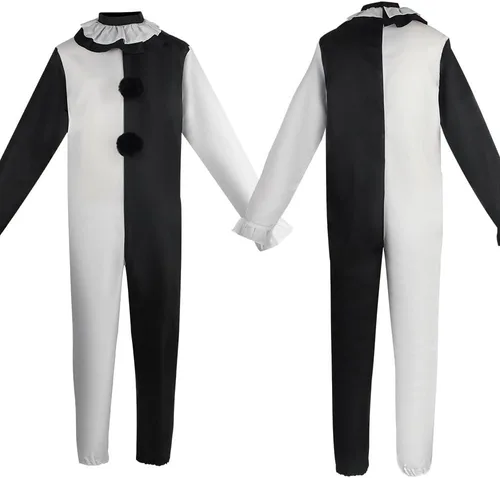 Vista 5 de Clown Costume the Clown Cosplay Halloween Halloween Jumpsuit Costume Full Set
