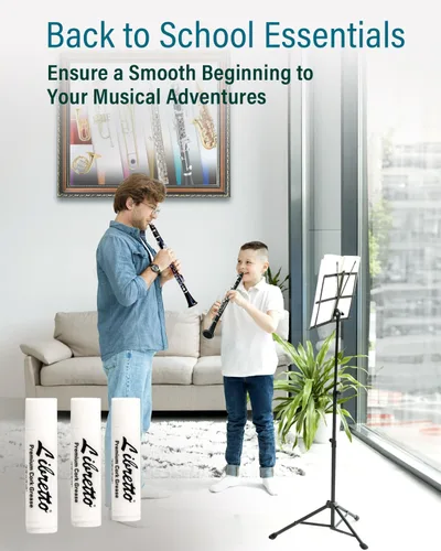 Vista 9 de Libretto Grasa de corcho premium, juego de 3, inodora, suave, para instrumentos musicales de viento de madera, clarinetes, saxofones, clarinetes
