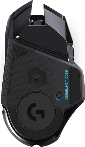 Vista 5 de Logitech G502 Lightspeed Mouse inalámbrico para juegos sensor Hero 25K 25600 DPI RGB 11 botones programables larga duración de la batería compatible