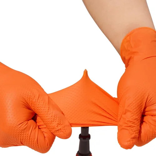 Vista 7 de Industrial Nitrile Gloves – Heavy Duty Latex & Powder Free Disposable Gloves with Diamond Texture