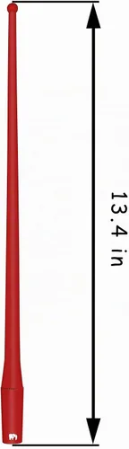 Vista 2 de ONE250 Antena flexible de 13 pulgadas, compatible con GMC Sierra (2000-2024), Canyon (2015-2024), Acadia (2007-2019), Terrain (2010-2017), Yukon Rojo
