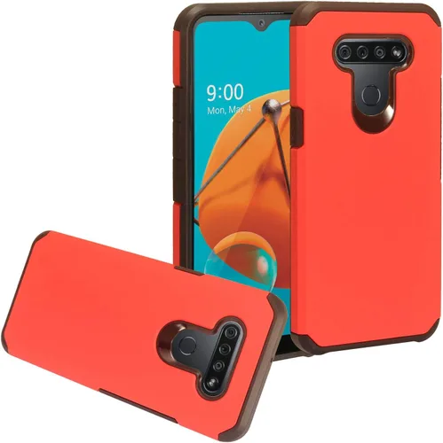 Vista 10 de Para LG K51, LG Reflect (LM-K500) - Funda híbrida de TPU - AC4 Azul