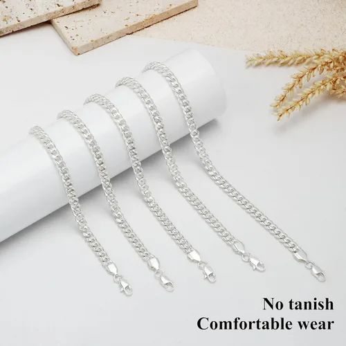 Vista 5 de SheCare Pulsera de cadena cubana para hombres, regalos para amantes del hip hop, pulseras de eslabones para papá, marido, novio, hermano, hijo