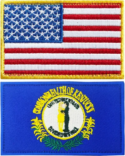 Vista 27 de stidsds Paquete de 2 parches bordados con la bandera de Estados Unidos de Alabama Alabama, bandera de Estados Unidos, bandera de Estados Unidos