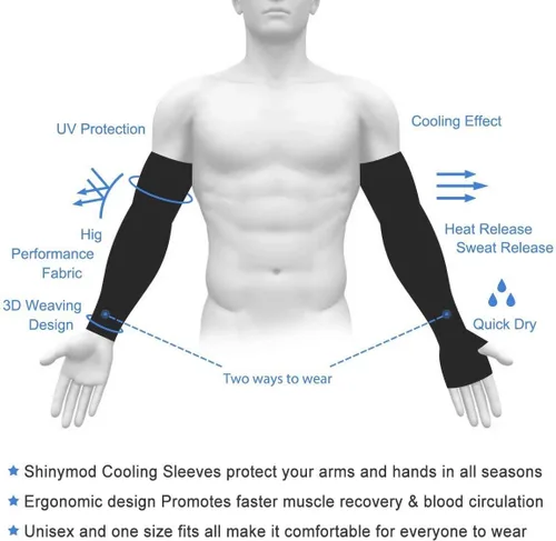 Vista 3 de Mangas de brazo para hombres y mujeres, calentadores de tatuajes, protección solar UV UPF 50