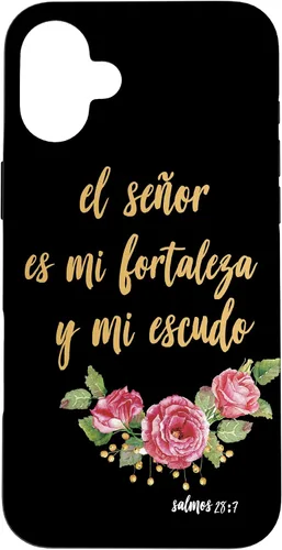 Vista 22 de Carcasa para iPhone 11 Salmos El Señor Es Mi Fortaleza Biblia Cristiana