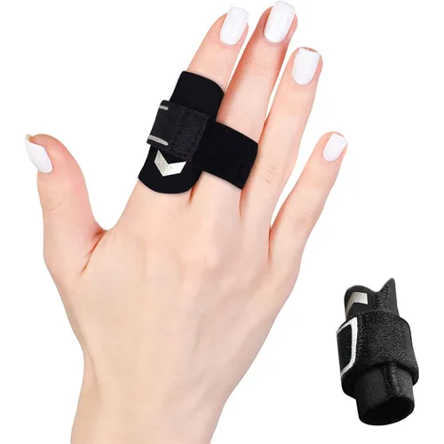Vista 8 de Férula de neopreno para dedos, soporte ajustable para dedos, férulas de gatillo para dedos, mazo para artritis, fundas de soporte de dedos
