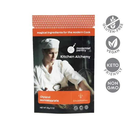 Vista 2 de Modernist Pantry Monostearato de glicerol (GMS) Sin OMG sin gluten vegano - 50 g/2 oz