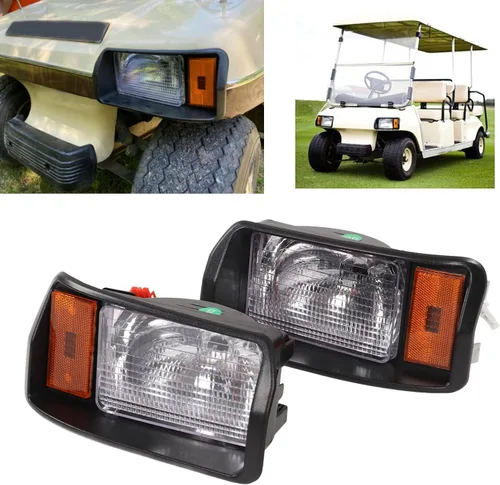Vista 8 de EVGATSAUTO Faros delanteros LED, par de faros delanteros LED de precedentes de coche, faros delanteros 101988002 Super Brightness Reemplazo