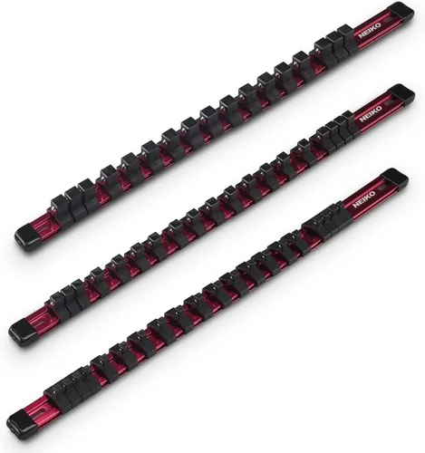 Vista 16 de NEIKO 03975A - Soporte magnético para llaves de tubo, unidad de 1/2 pulgadas, bandeja para llaves de tubo de 25/64 a 1.06 pulgadas SAE, organizador