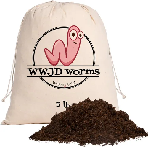 Vista 8 de Ropa de cama de gusanos de 3 libras para rastreadores nocturnos y meneadores rojos (gusanos no incluidos) - Ropa de cama de gusanos de vermicompost