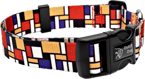 Vista 3 de Collar de perro Mondrian respetuoso con el medio ambiente, 10-15 pulgadas, pequeño