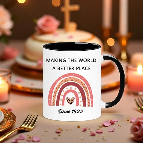 Vista 2 de Taza de 104º Cumpleaños, Vintage 1922 Regalos de 104º Cumpleaños para Mujeres, Hombres, Ella, Él, Mamá, Papá, Esposa, Marido, Tía, Tío, Hermana
