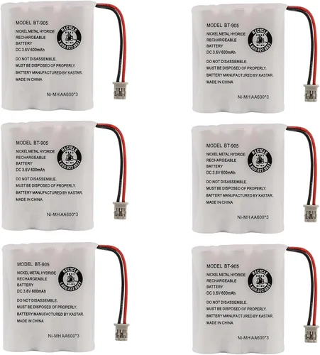 Vista 7 de Kastar Paquete de 1 batería de repuesto para Uniden BT-905 BT905 BP-905 BP905 BT-1006 BT-800 BT800 BP-800 BP800, Uniden TRU3466 TRU348 TRU3485
