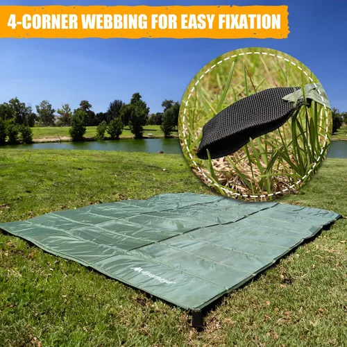 Vista 5 de Foam Sleeping Pad for Camping - AYAMAYA Foldable Camping Mattress for 1/2/3/4/5/6 Person, Extra Thick Waterproof Tent Footprint Inner Camping Mat