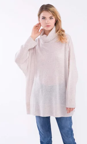 Vista 3 de cashmere 4 U Suéter de cuello alto de cachemira 100% para mujer