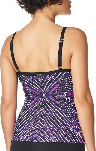 Vista 3 de Calvin Klein Top tankini básico con correa ajustable para mujer