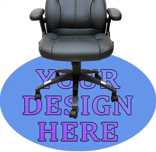 Vista 80 de Tapete redondo personalizado para silla de escritorio de oficina, diseño de tu propio logotipo de foto, texto, alfombrillas circulares