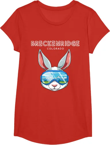 Vista 52 de Breckenridge Colorado USA - Camiseta de esquí y snowboard de conejo, Negro, S