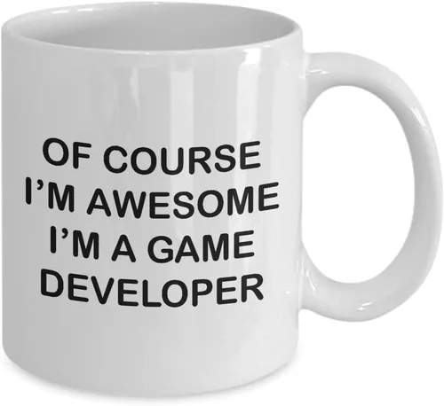 Vista 2 de Regalos para diseñador de videojuegos – de Curso Im Awesome – taza de café taza de té divertida bonita etiqueta de reconocimiento recompensa idea