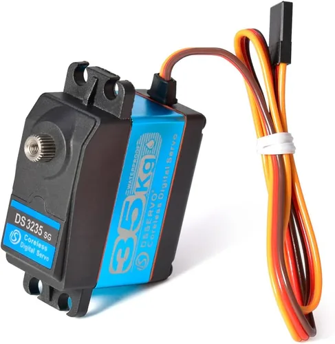 Vista 8 de KingVal Servo digital de repuesto de engranaje de metal de 77.2 lbs sin núcleo de par grande con kit de tornillos de brazo servo 25T, compatible