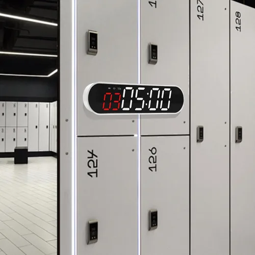 Vista 7 de Temporizador de entrenamiento de intervalo, imán portátil, cronómetro deportivo con batería potente de 1500 mAh, control remoto para gimnasio