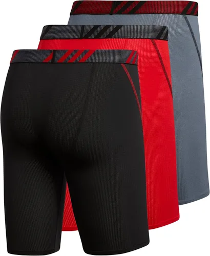 Vista 5 de adidas Men's Sport Performance Mesh Long Boxer Brief Underwear (3-Pack)