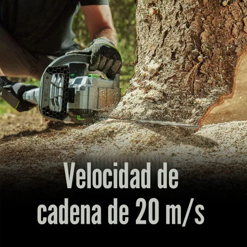 Vista 6 de Motosierra EGO POWER+, motosierra de 16” alimentada por batería, eléctrica inalámbrica, incluye batería de 56V 4.0Ah y cargador – CS1613