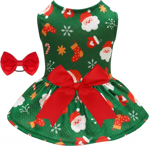Vista 27 de CuteBone Vestido de malla para perro, vestido de Halloween para cachorros, traje de verano para mascotas, moda de verano para perros pequeños, ropa