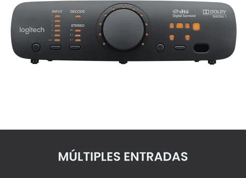 Vista 8 de Sistema de altavoces de sonido envolvente Logitech Z906 5.1 - Certificado THX, Dolby Digital y DTS Digital - Negro