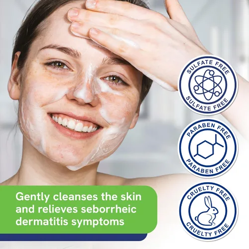 Vista 4 de Jabón facial suave con miel de manuka, limpiador facial natural y orgánico y gel de baño para pieles sensibles, hipoalergénico, sin parabenos y sin