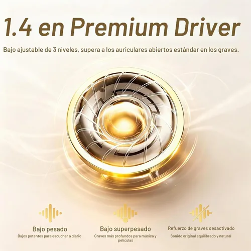 Vista 2 de Essonio Auriculares de conducción de aire XB1, controlador de 1.4 in