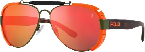Vista 2 de Polo Ralph Lauren Gafas de sol de aviador Ph3129 para hombre