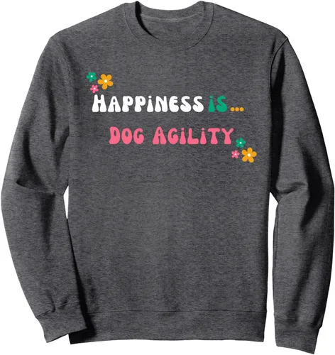Vista 5 de Dog Agility Lover - Sudadera groovy Happiness is Dog Agility, Negro