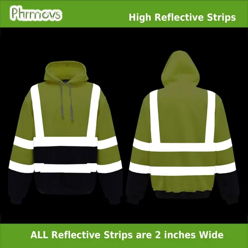 Vista 3 de Hi-Vis - Sudadera con capucha ANSI Clase 3