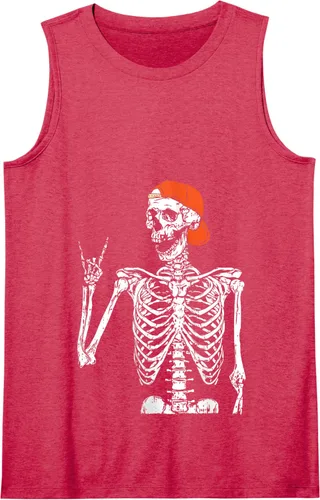 Vista 11 de Rocker - Disfraz de esqueleto de mano con diseño de rock, divertido regalo de Halloween, Negro, S