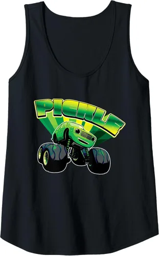 Vista 8 de Blaze and the Monster Machines Camiseta sin mangas Pickle Badge, Negro