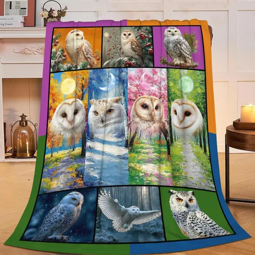 Vista 183 de Manta de águila con la bandera estadounidense y águila calva, regalos para niños, niñas, niños, adultos, mujeres y hombres, suave, acogedora, cálida