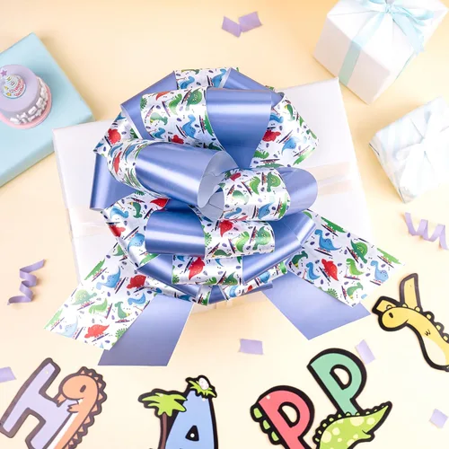 Vista 4 de LeZakaa Lazo de regalo Lagre de 12 pulgadas, lazo para automóvil, lazo grande gigante para decoración de regalos, lazos de cumpleaños para niños