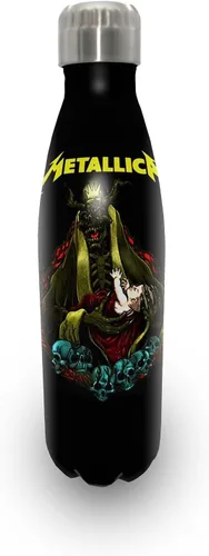 Vista 10 de Rocksax Metallica Kill 'Em All Botella de Agua Aislada al Vacío de Acero Inoxidable – 16.9 fl oz Botella Coleccionable de Banda de Rock para Bebida