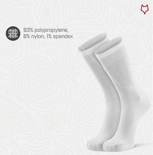 Vista 4 de Calcetines altos ultraligeros para actividades en el exterior, con tecnología Wick Dry, de la marca Fox River