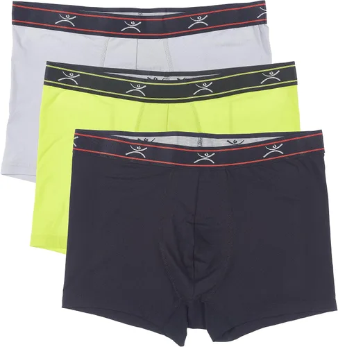 Vista 6 de Terramar Troncos de seda para hombre de 3" Negro