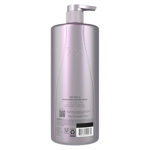 Vista 2 de Champú hidratante Nexxus Therappe Ultimate Moisture para cabello seco libre de siliconas, hidratante ProteinFusion con proteína de elastina y caviar