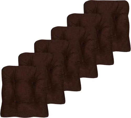 Vista 32 de Sweet Home Collection - Cojín de espuma de memoria triturada para silla premium, con capitoné, parte trasera de goma antideslizante con micropuntos