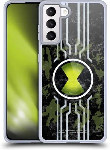 Vista 8 de Head Case Designs Funda de gel suave con licencia oficial de Ben 10: Alien Force Ben's Jacket Graphics compatible con Samsung Galaxy S21+ 5G