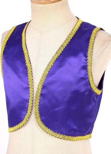 Vista 4 de Chaleco de disfraz para fiesta de carnaval para niños, disfraz de príncipe árabe, ropa de abrigo de Halloween